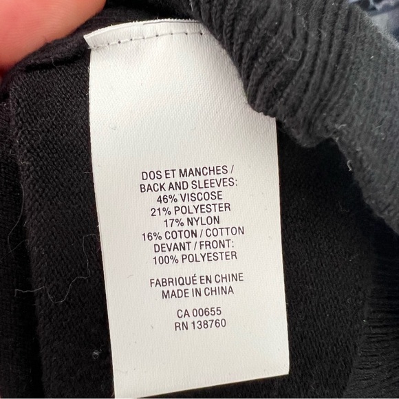 Willow & Thread black and purple multi media graphic long sleeve shirt dress 2XL - Picture 7 of 9